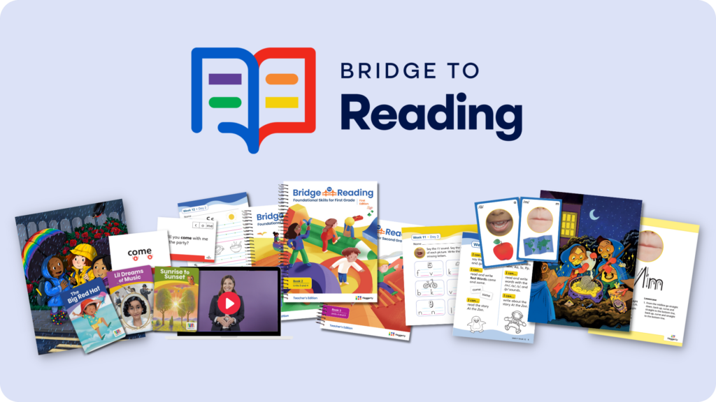 A collection of books from the Bridge to Reading curriculum.