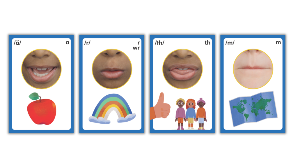Phonemic awareness and phonics lesson tools for sound walls 